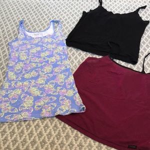 Free People Guess Target Butterfly Guess Tank Top Camisole 3pc